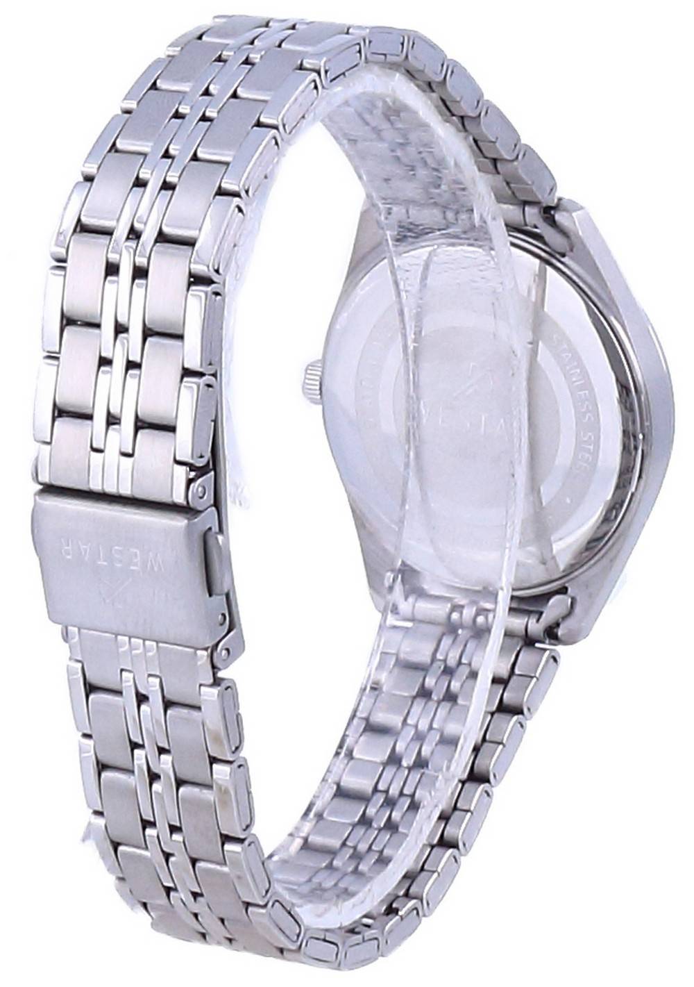 Westar Blaues Zifferblatt Edelstahl Quarz 40210 STN 104 Damenuhr
