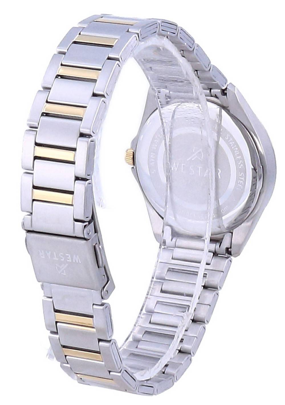 Westar Champagnerfarbenes Zifferblatt Two Tone Edelstahl Quarz 40212 CBN 102 Damenuhr