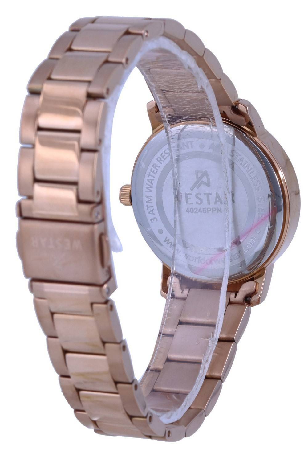 Westar Rose Goldfarben Edelstahl Quarz 40245 PPN 609 Damenuhr