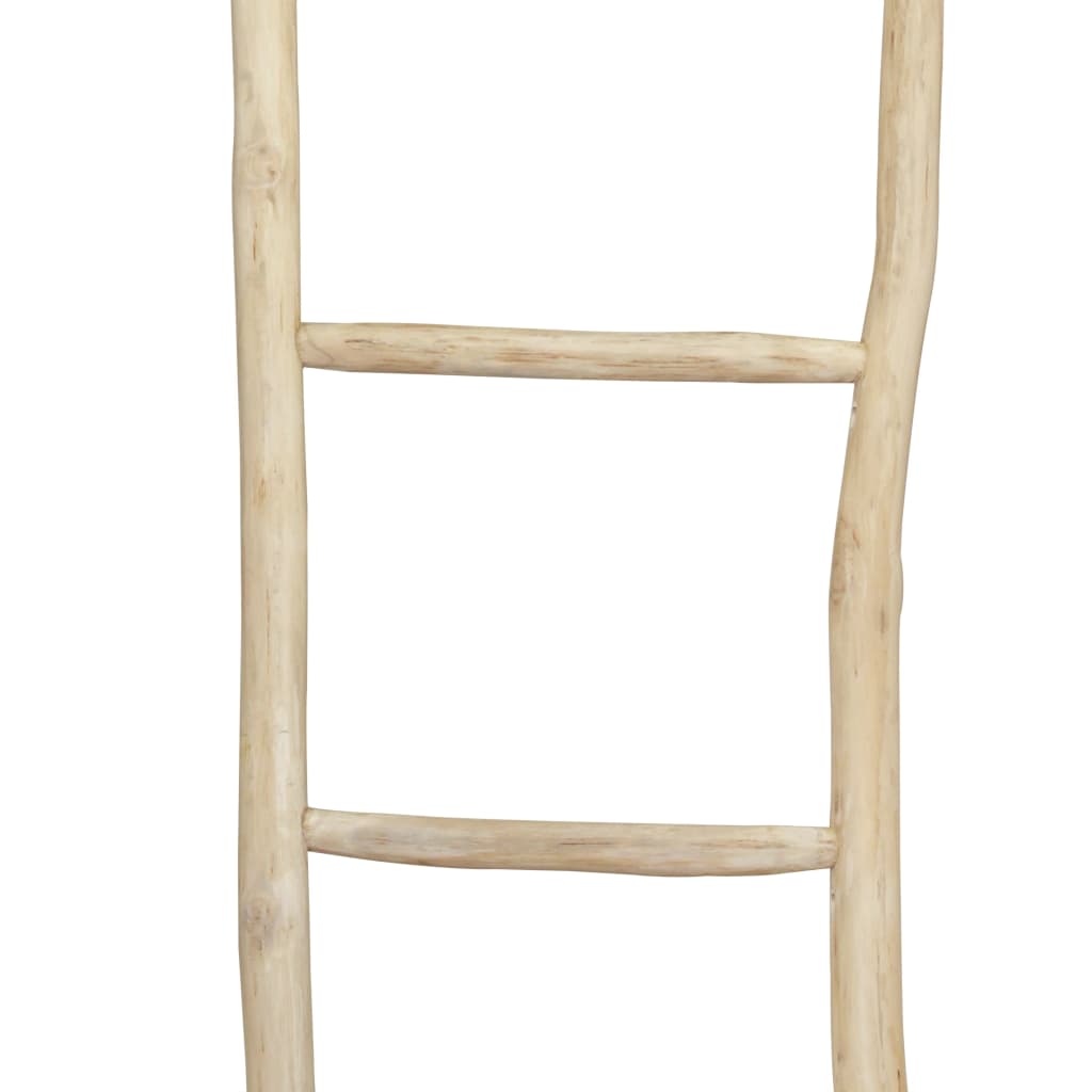 Porte-serviettes échelle à 5 barreaux Teck 45 x 150 cm