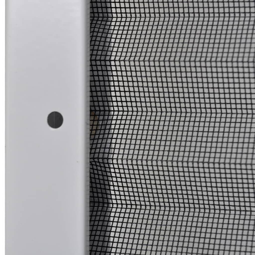 Moustiquaire plissée pour fenêtre Aluminium 80 x 100 cm