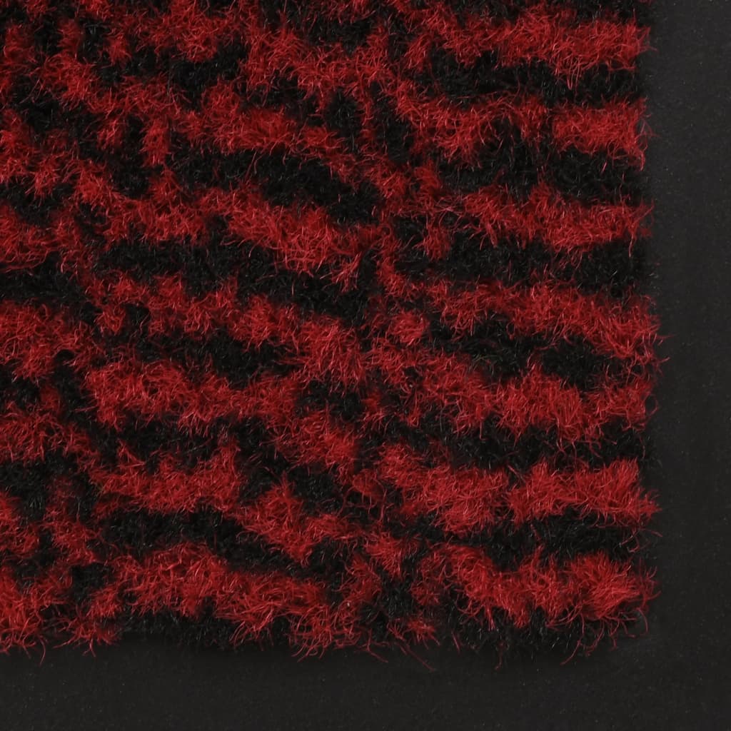 Rectangular Tufted Dirt Trapper Mat 80x120 cm Red