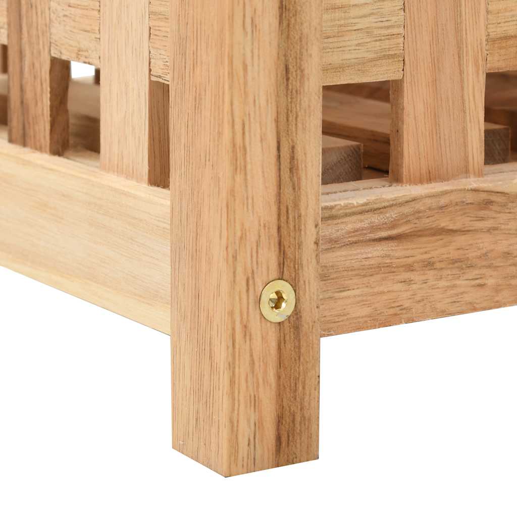 Umbrella Stand Walnut Solid Wood 18x18x50 cm