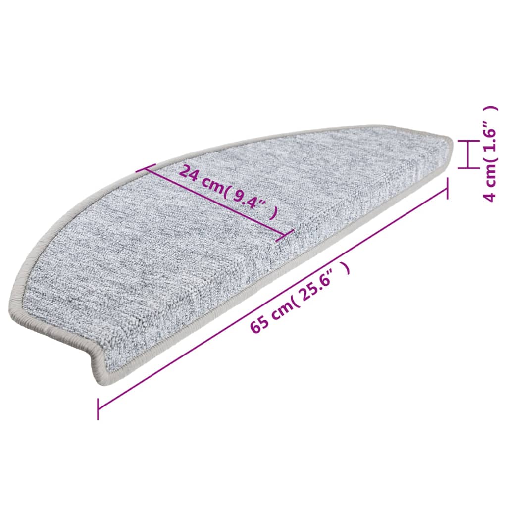 15 tapis de marche gris clair 65 x 24 x 4 cm