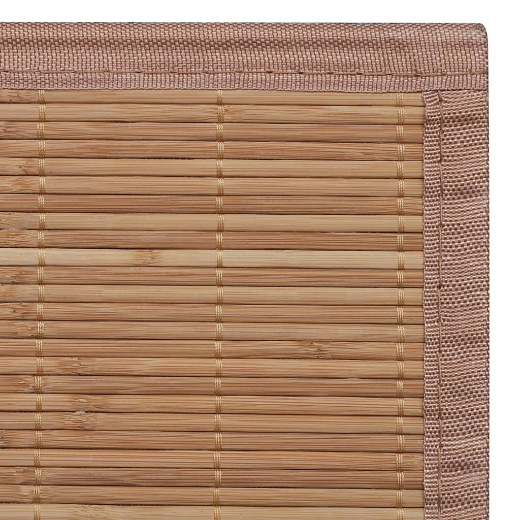 Carpet Bamboo Brown Rectangular 80x300 cm