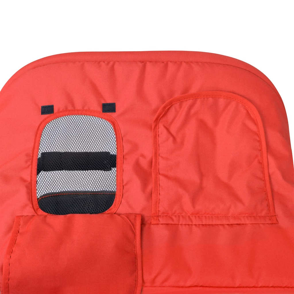 Twin Stroller Steel Red and Black