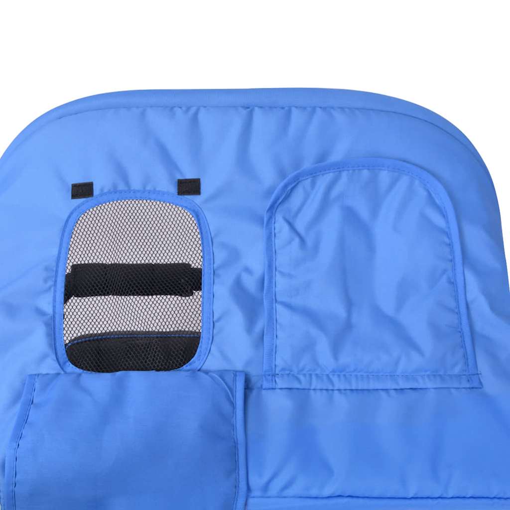 Twin Stroller Steel Blue and Black