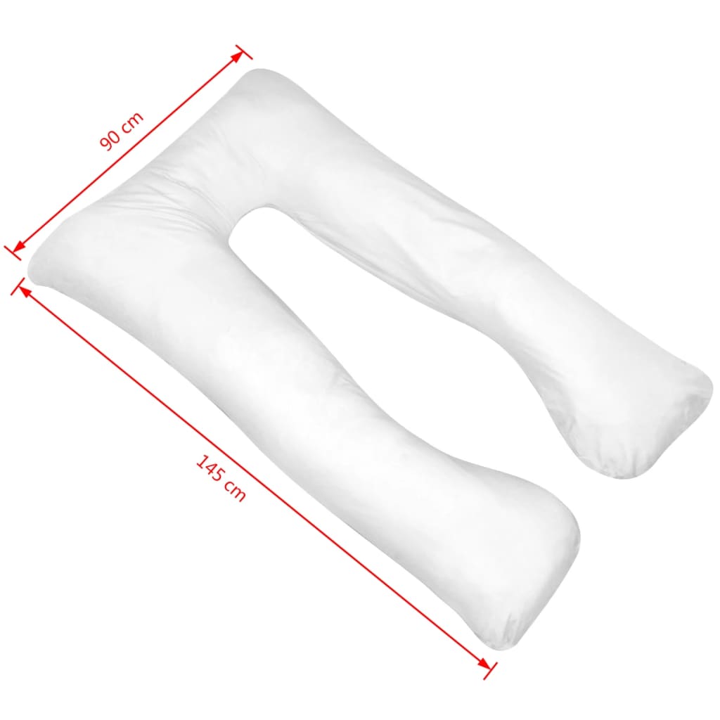 Coussin de grossesse 90x145 cm Blanc