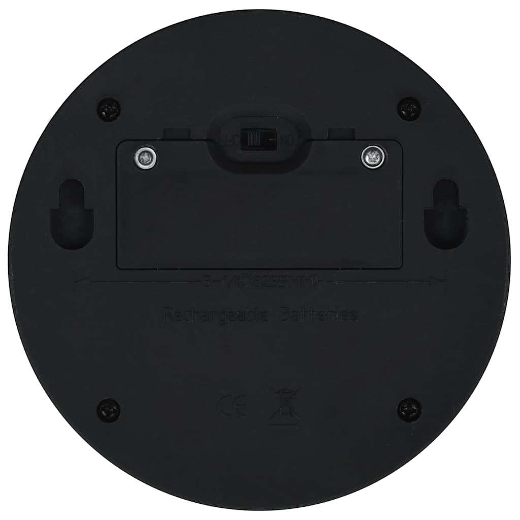Solar Outdoor Wall Lights LED 24 pcs. Round Black