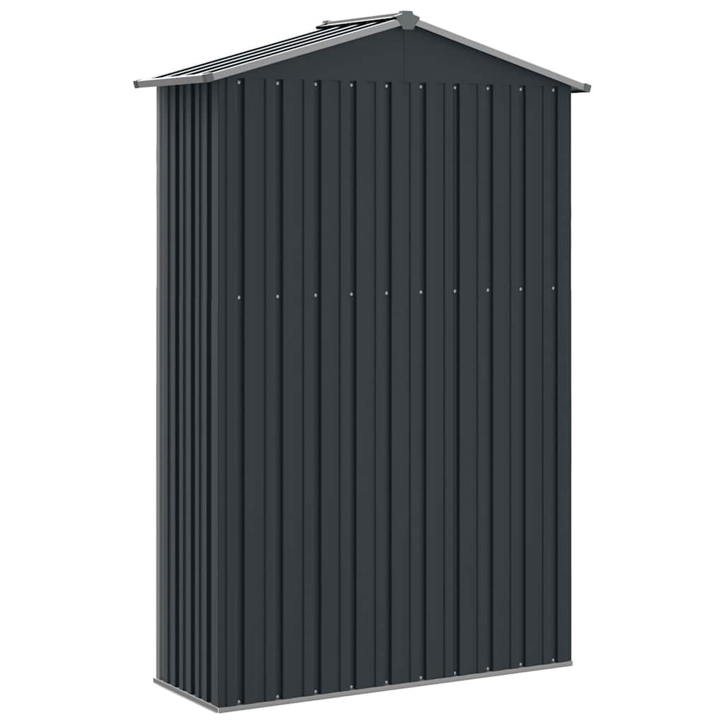 Gerätehaus Anthrazit 116x45x175 cm Verzinkter Stahl