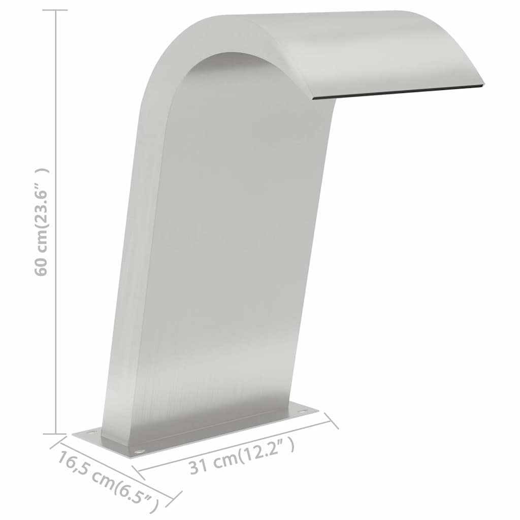 Pool Waterfall 50x30x60 cm Stainless Steel 304