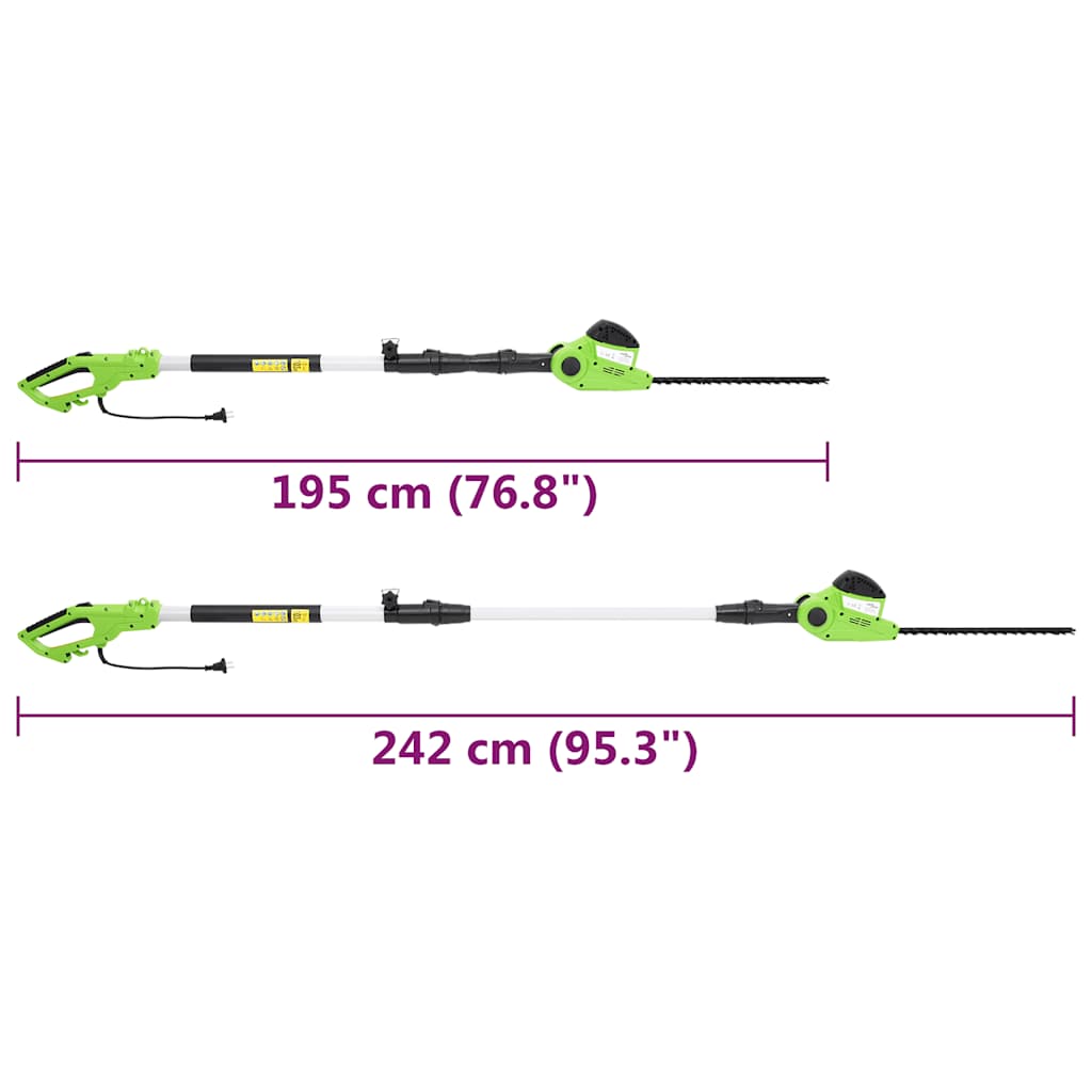 2-in-1 Teleskopstangen-Kettensäge/Heckenschere 25/41 cm 710/550W
