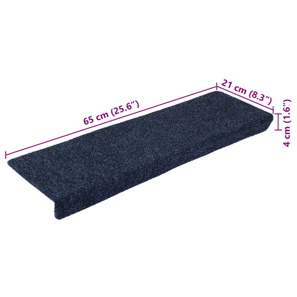 Tapis de marche auto-adhésifs 5 pcs 65x21x4 cm Anthracite Bord rectangulaire