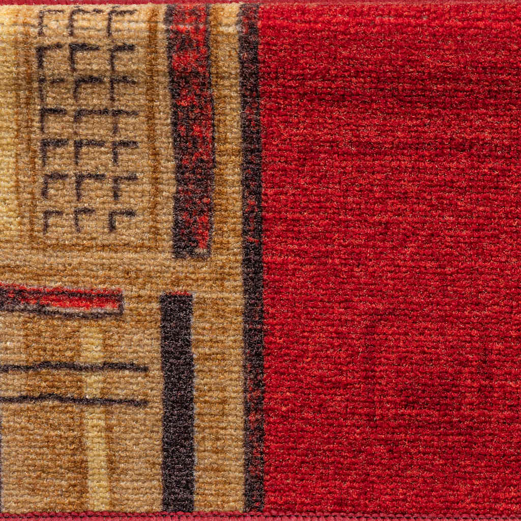 Tapis de marche auto-adhésifs 5 pcs 65x21x4 cm Rouge