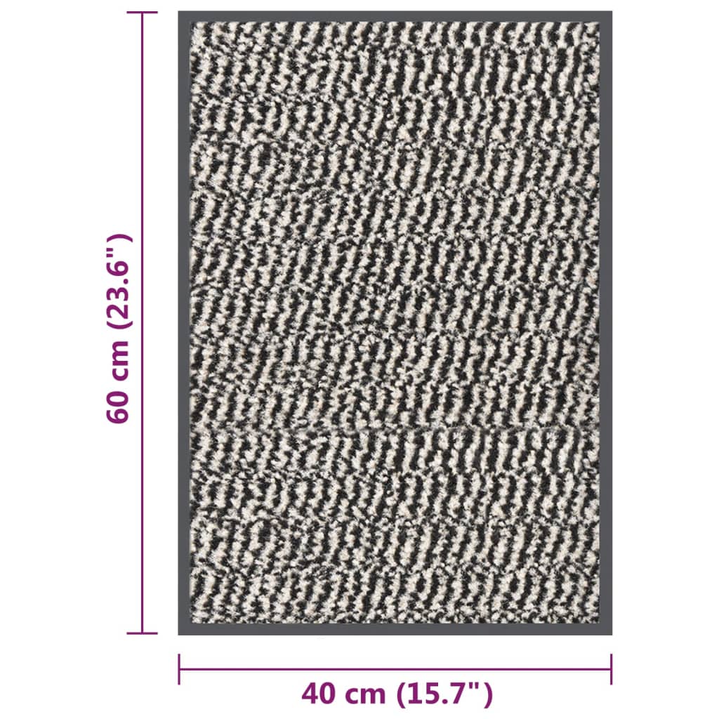 Tufted Doormat 40x60 cm Light Brown