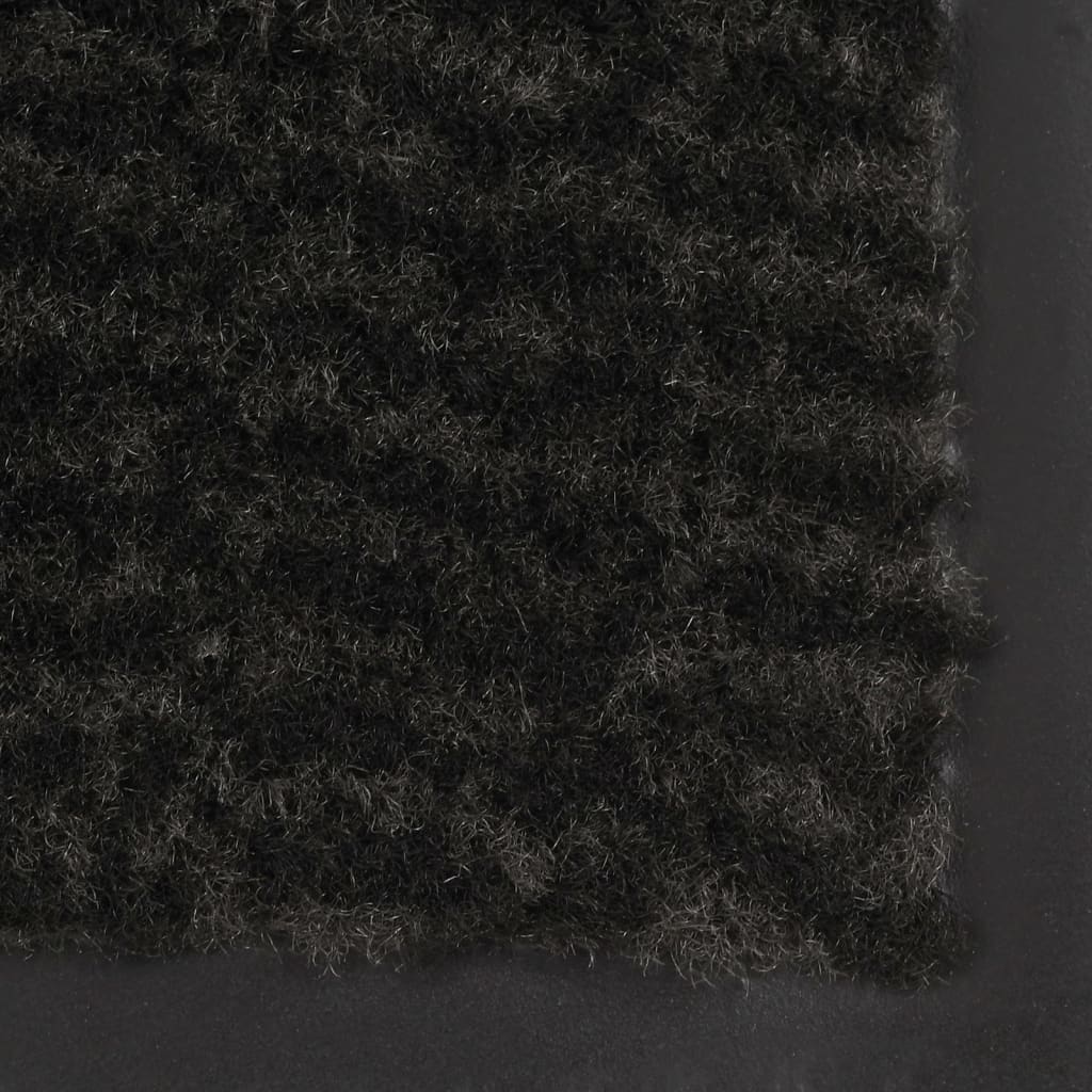 Tufted doormat 60x150 cm Black