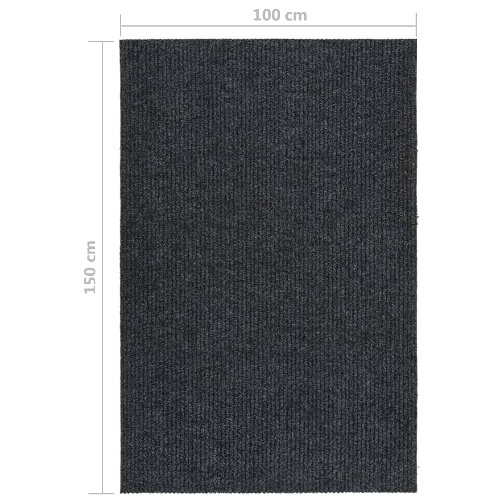 Tapis anti-salissures 100x150 cm Anthracite