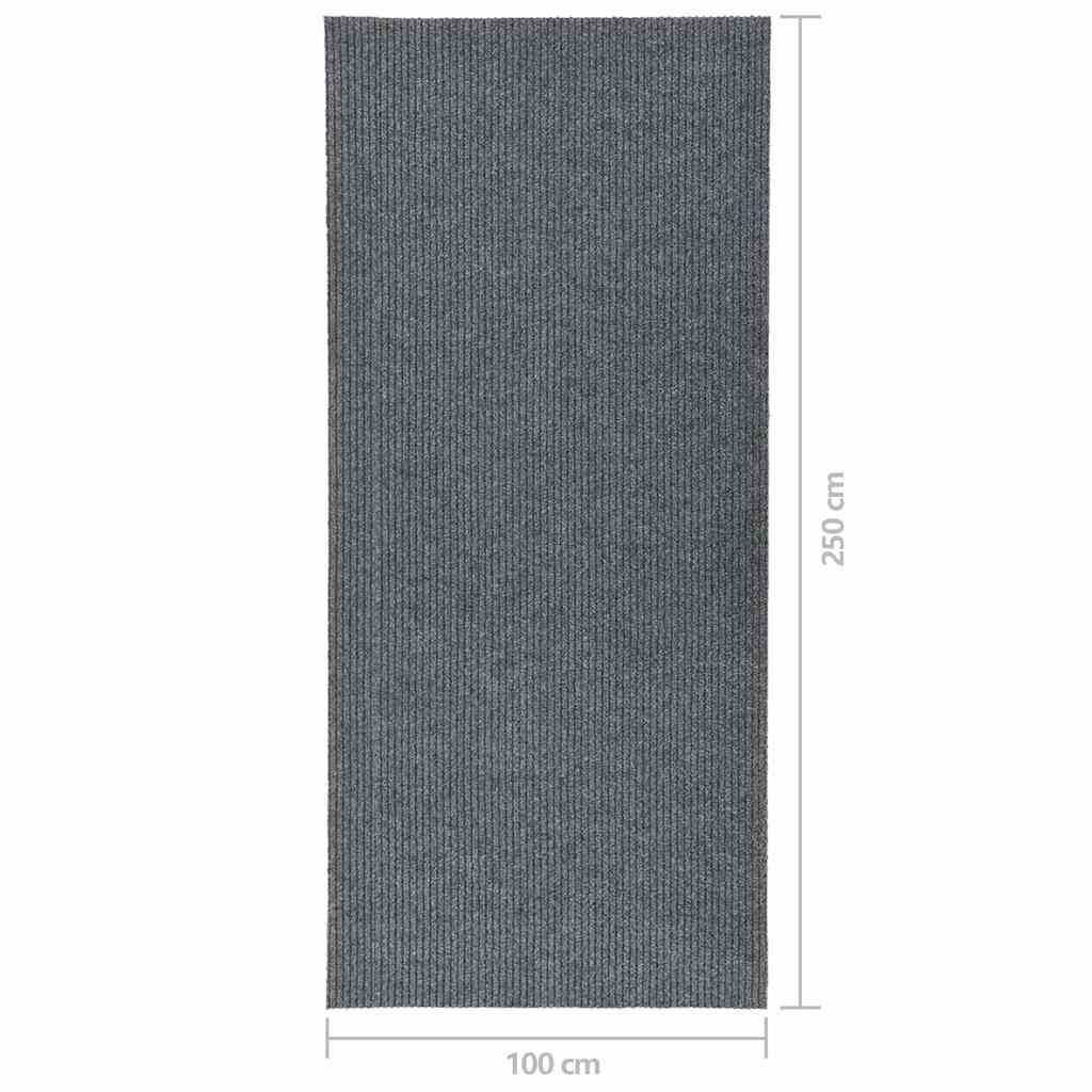 Schmutzfangläufer Grau 100x250 cm