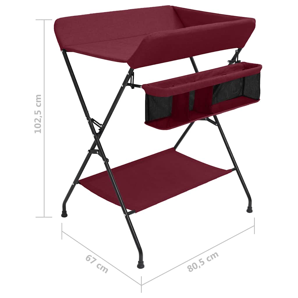 Changing Table Red Iron