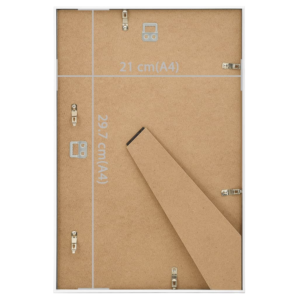Picture Frame Collage, 3 pcs, for Wall or Table, White, 21x29.7 cm, MDF
