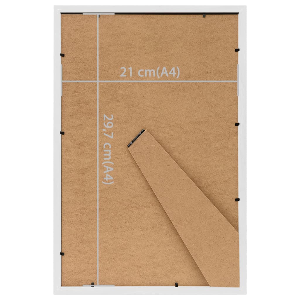 Picture Frame Collage 5 Pcs. for Table White 21x29.7 cm MDF