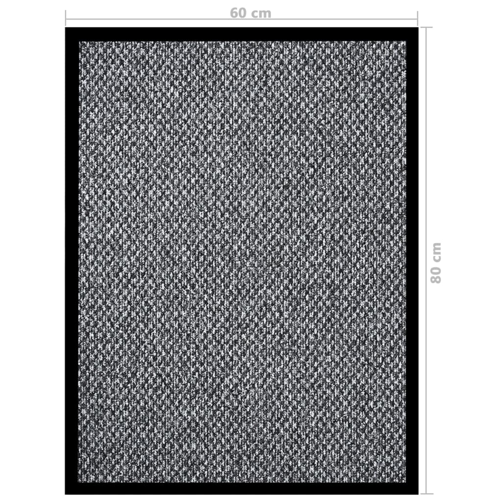 Paillasson gris 60x80 cm