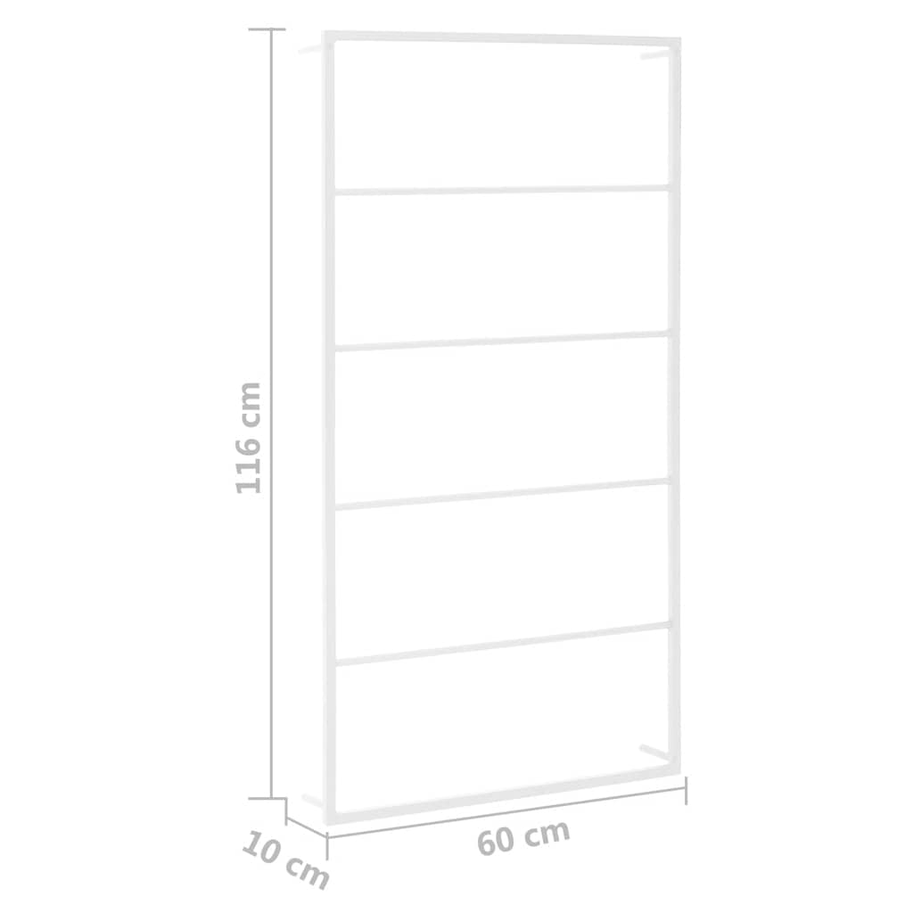 Towel Rail White 60 x 10 x 116 cm Steel