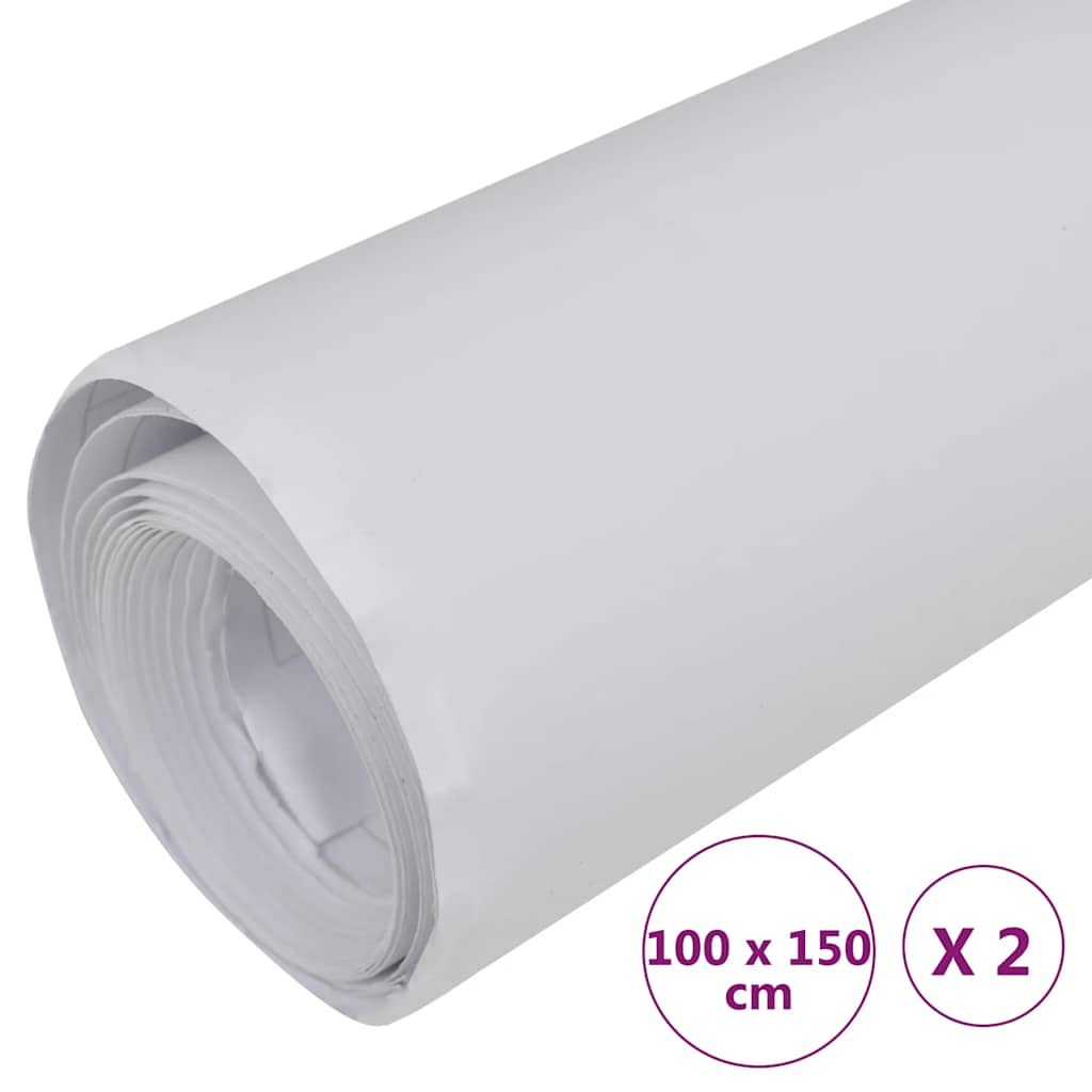 Films pour voiture 2 pcs. Blanc mat 100x150 cm
