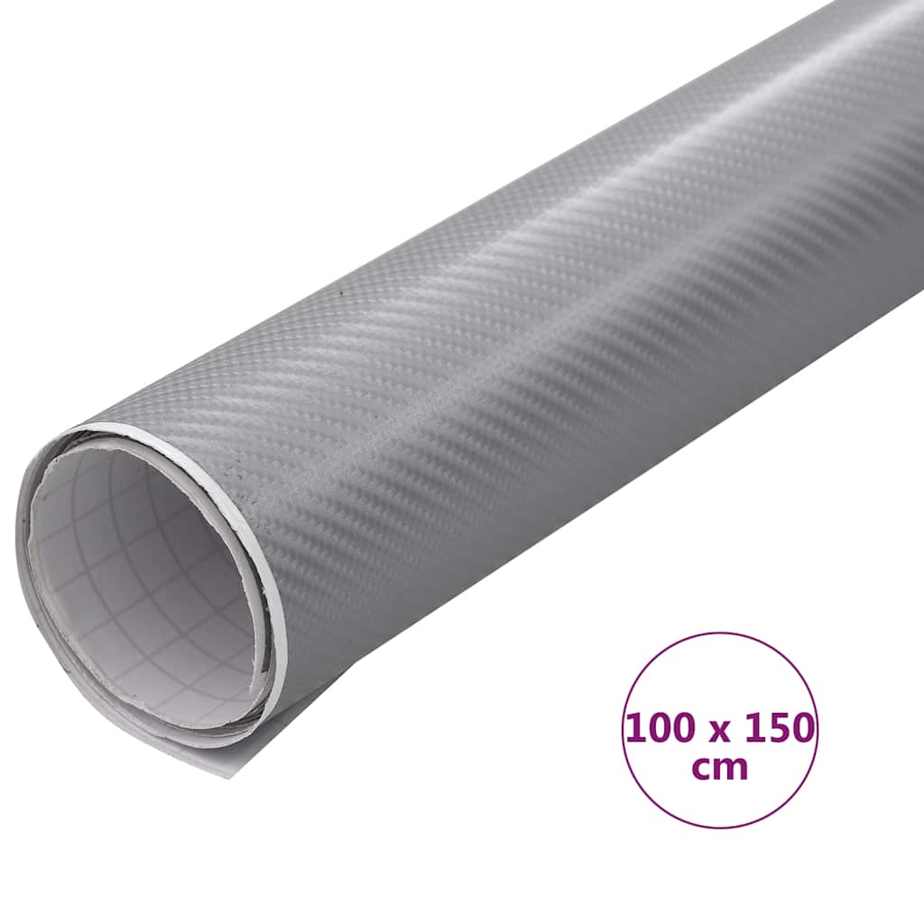Car Wrap Film 4D Silver 100x150 cm