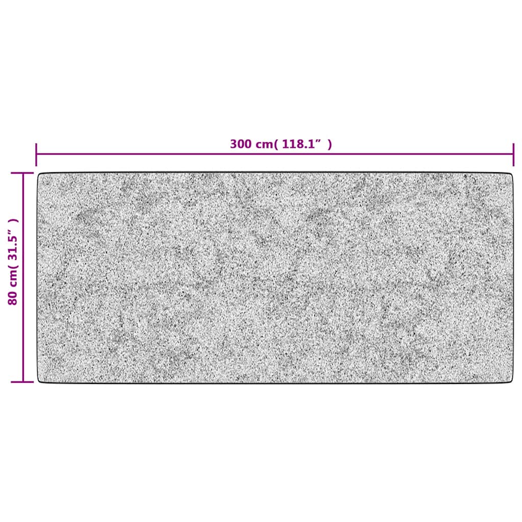 Washable Rug 80x300 cm Multicolored Non-slip