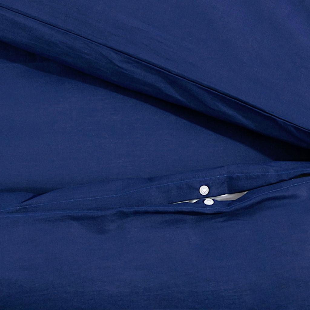 Parure de lit bleu marine 140x200 cm microfibre légère