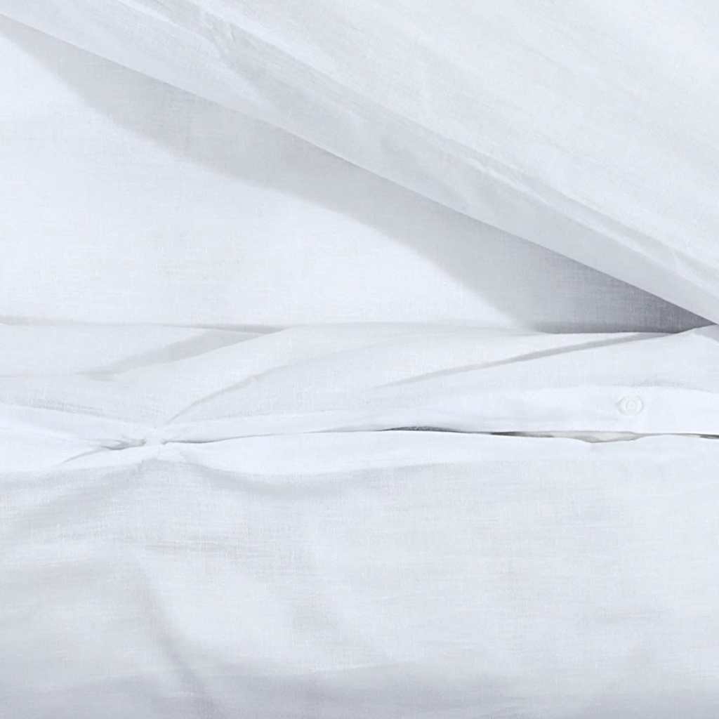 Bedding Set White 155x220 cm Cotton