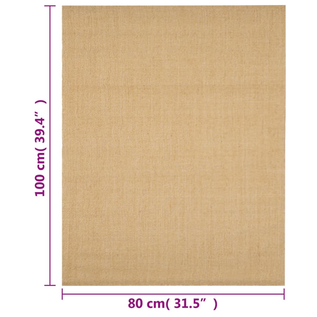 Tapis en sisal naturel 80x100 cm