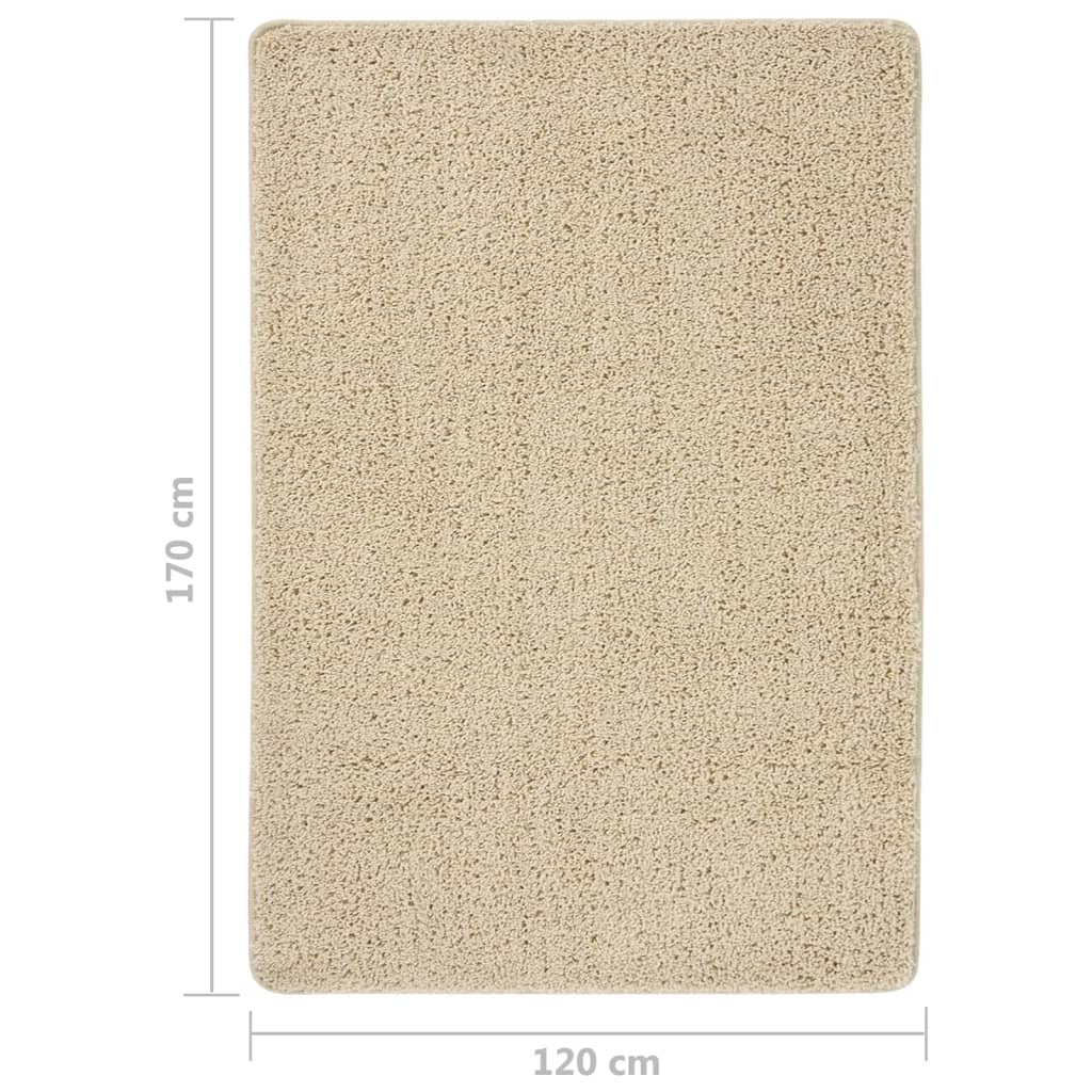 Tapis shaggy crème 120x170 cm Antidérapant
