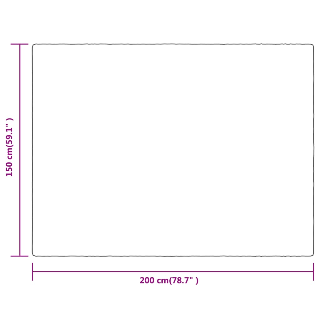 Couverture jaune 150x200 cm polyester