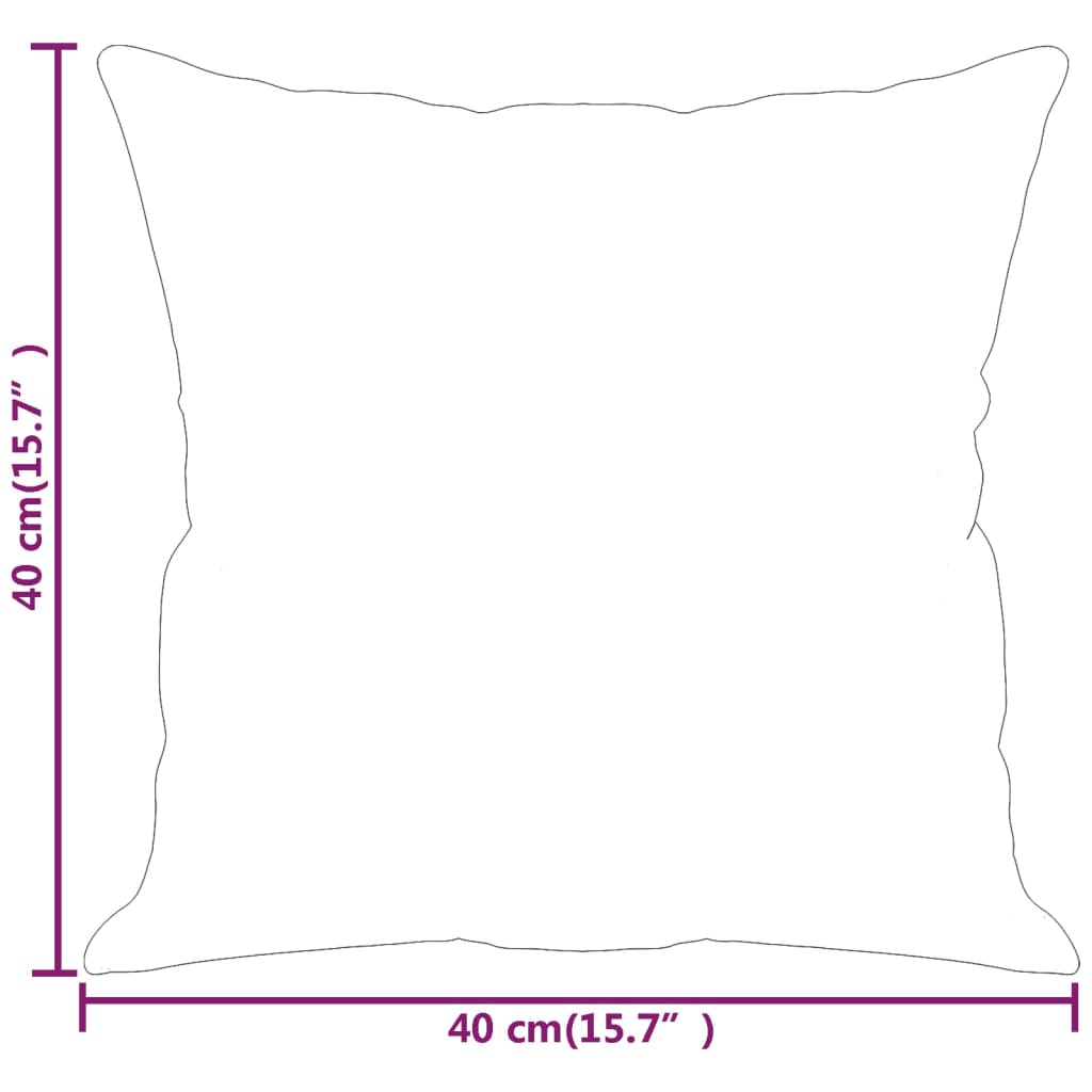 Coussins décoratifs 2 pcs Gris clair 40x40 cm Tissu microfibre
