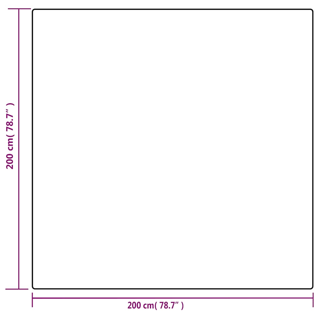 Couverture lestée avec housse grise 200x200 cm 13 kg Tissu