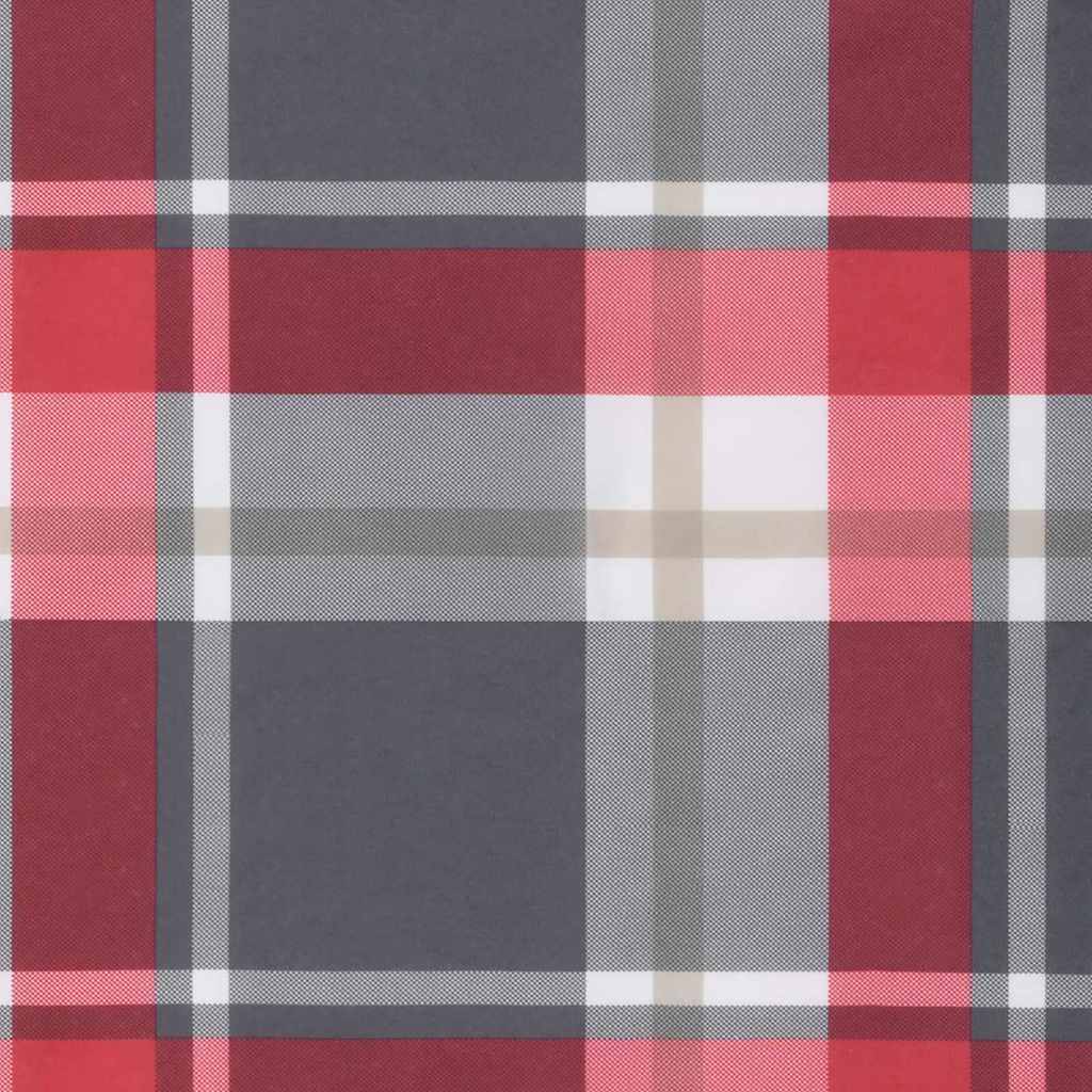 Chair Cushions 2 pcs Red Checked 58 x 77 x 4.5 cm Oxford Fabric