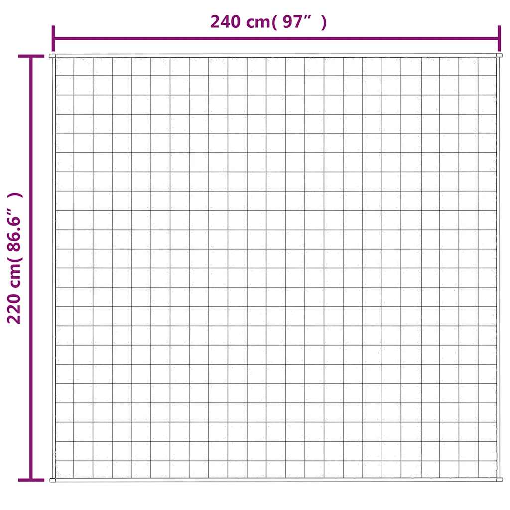 Weighted Blanket Blue 220x240 cm 11 kg Fabric