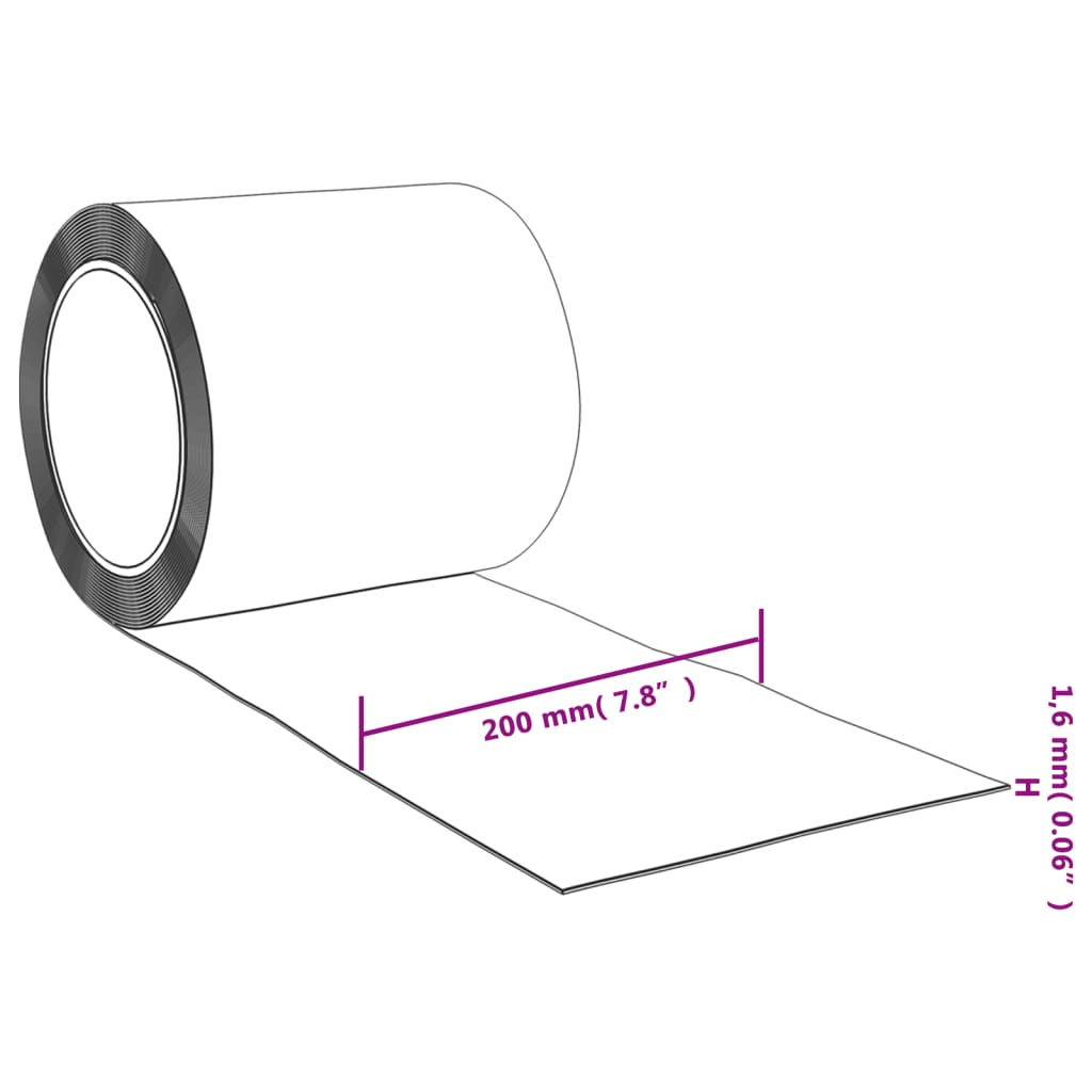 Bande transparente pour porte 200x1,6 mm 10 m PVC