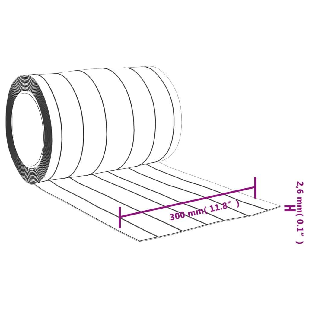 PVC Strip Curtain Transparent 300x2.6 mm 25 m
