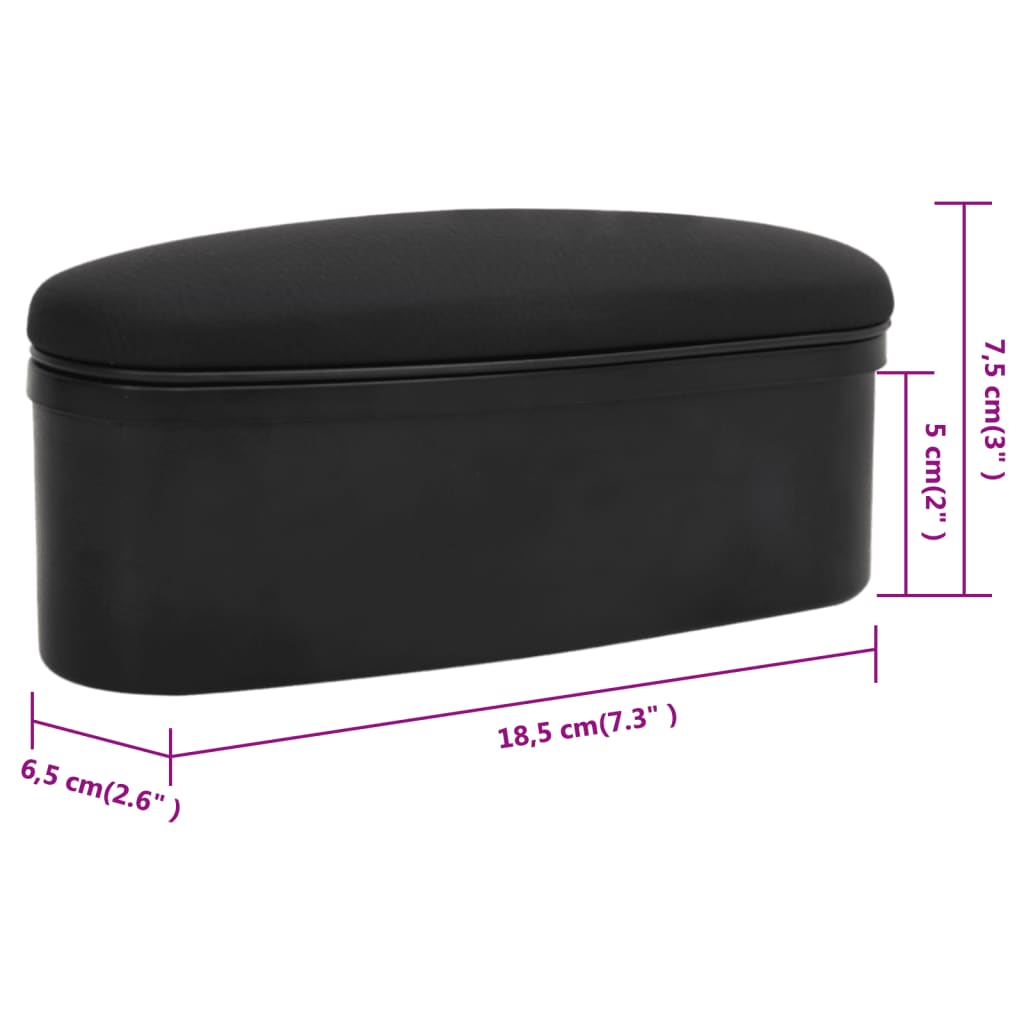 Boîte de rangement accoudoir voiture universelle 18,5x6,5x7,5 cm ABS