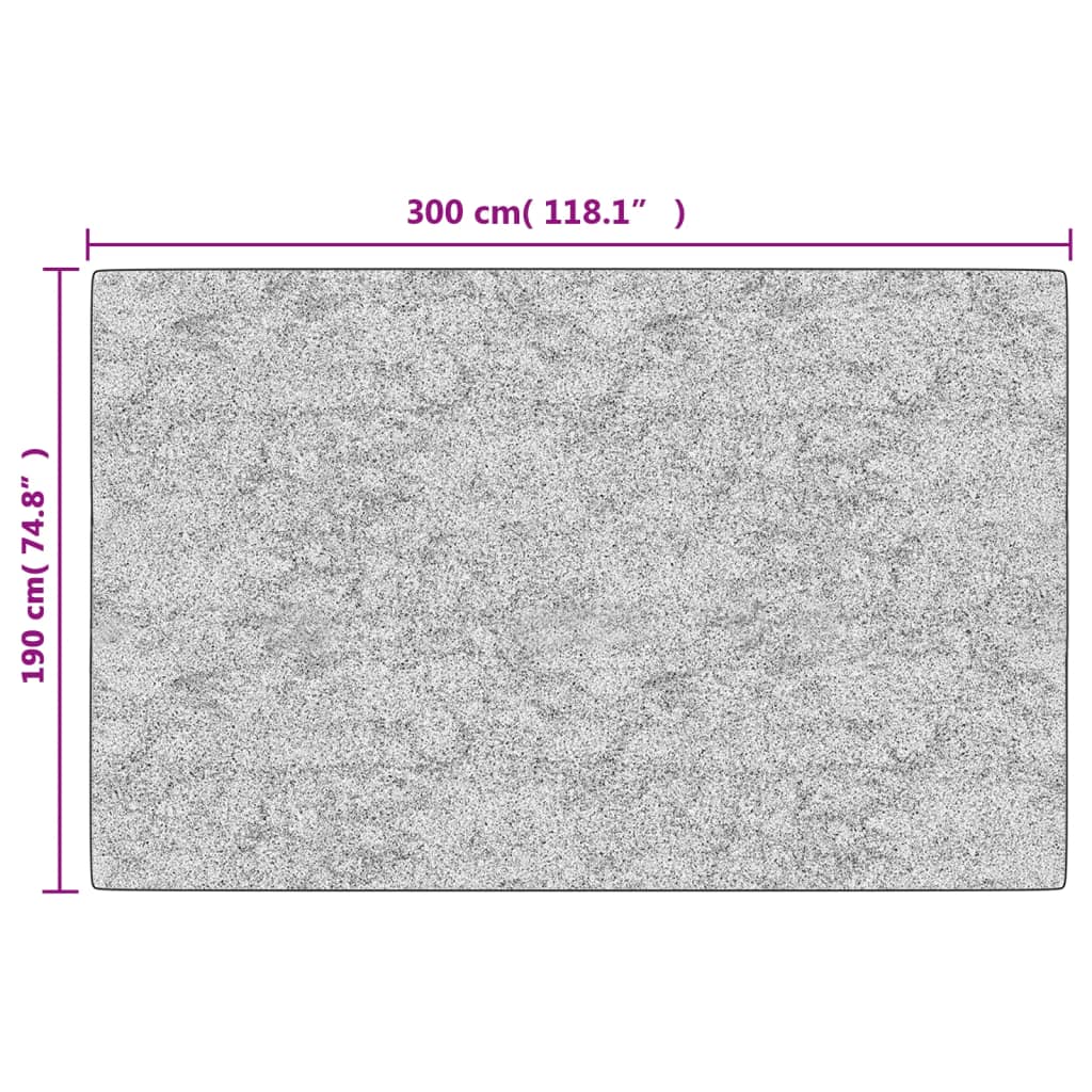 Washable Rug Black and Gold 190x300 cm Non-Slip