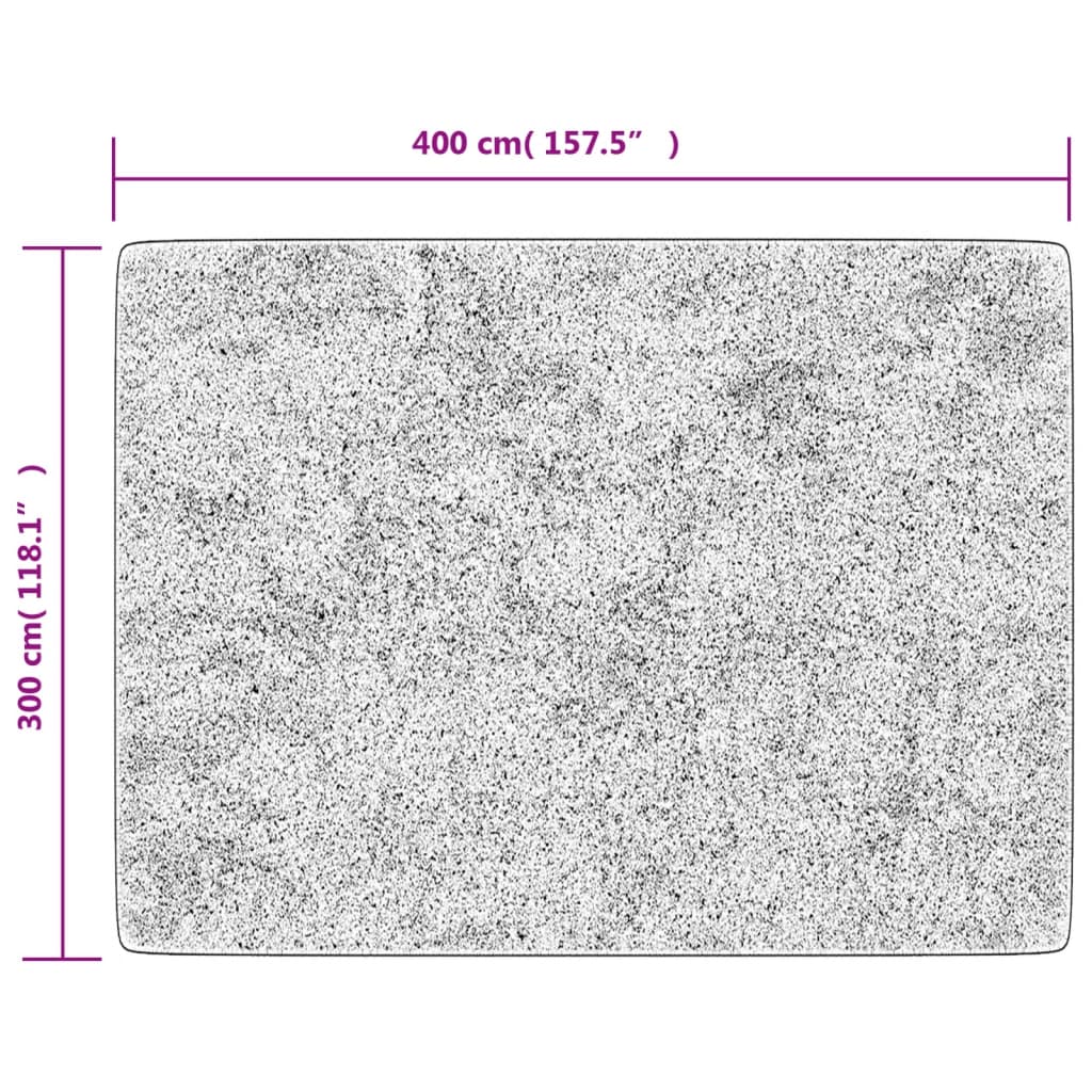 Teppich Waschbar Mehrfarbig 400x300 cm Rutschfest
