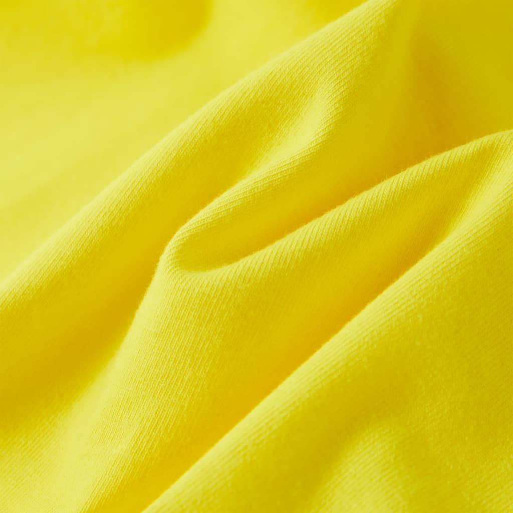T-shirt enfant à manches papillon jaune vif 140