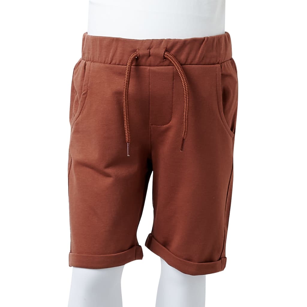 Shorts enfant avec cordon de serrage Marron 128