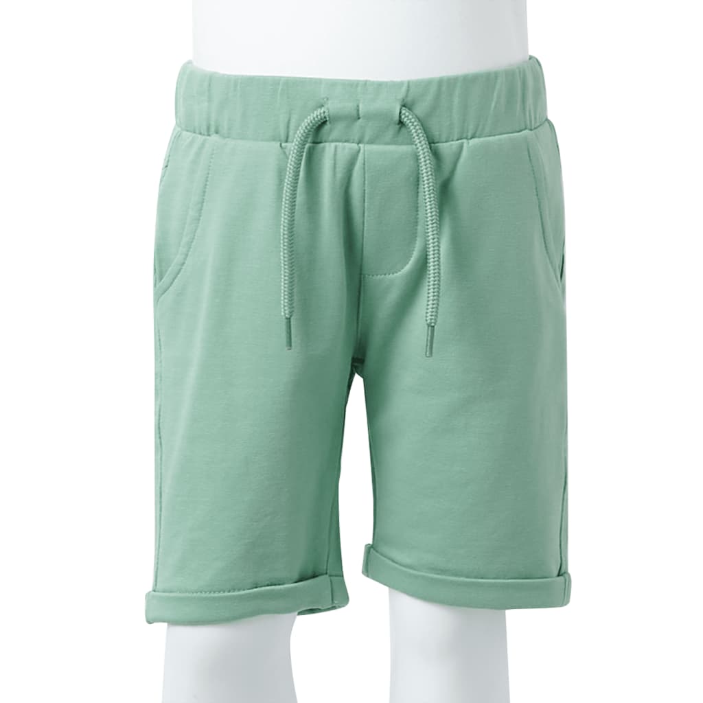 Short pour enfant avec cordon de serrage Kaki clair 140