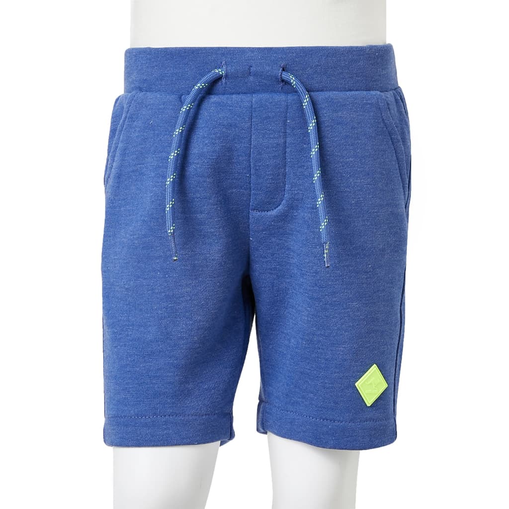 Kids' Shorts with Drawstring Blue Mélange 116