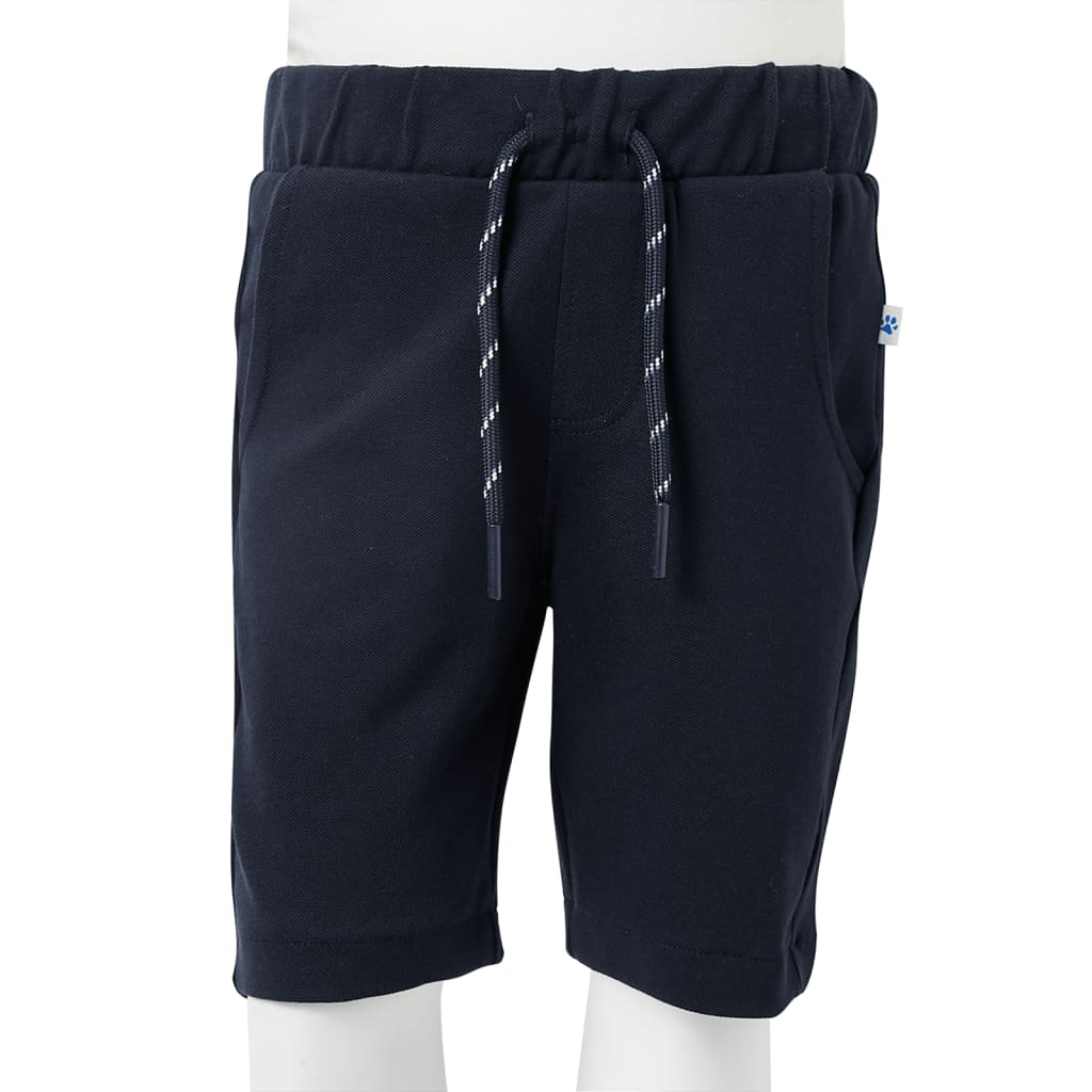 Kids' Shorts with Drawstring Navy Blue 116
