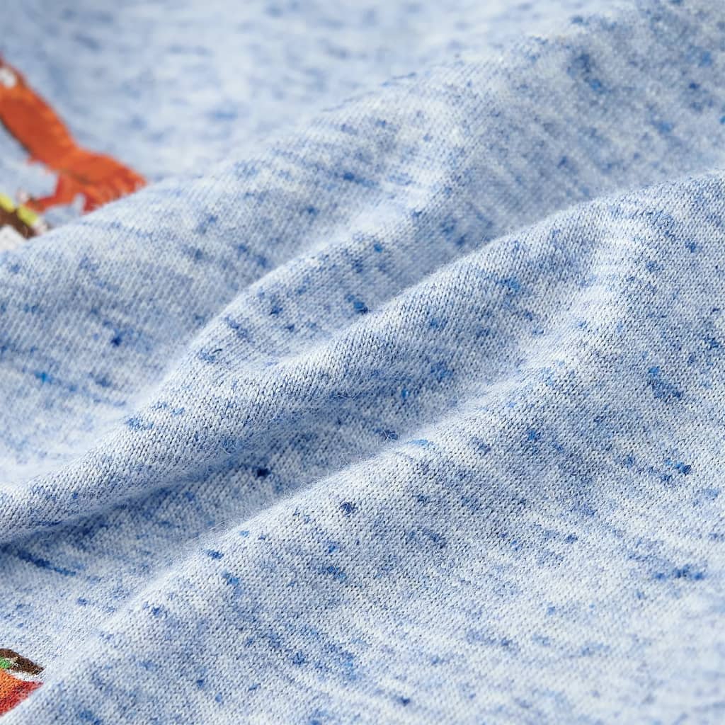Children's T-Shirt Blue Melange 104